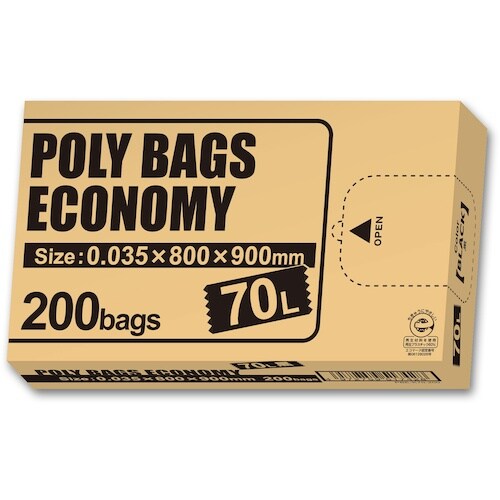 オルディ ポリバッグエコノミーBOXゴミ袋 70L
