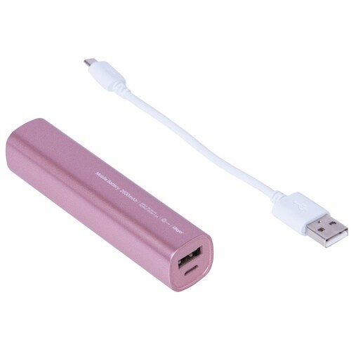 ナカバヤシ モバイルバッテリー/2600mAh/ピ
