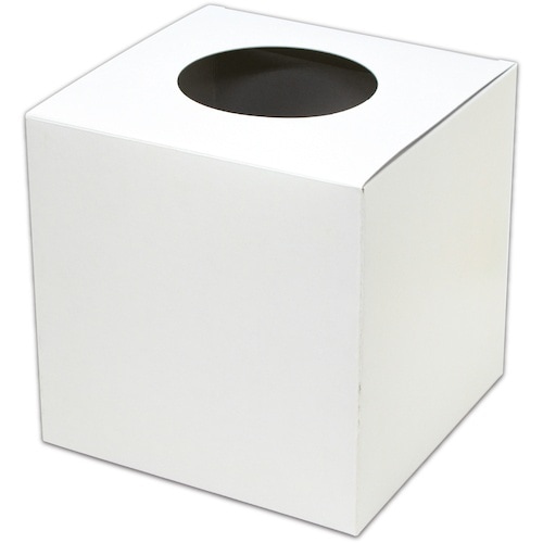 ササガワ 抽選箱 白 20cm角