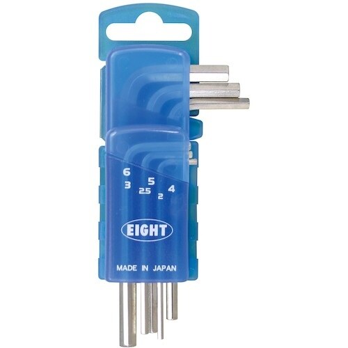 EIGHT 両穴付六角棒スパナ6本組ドアホルダーセ