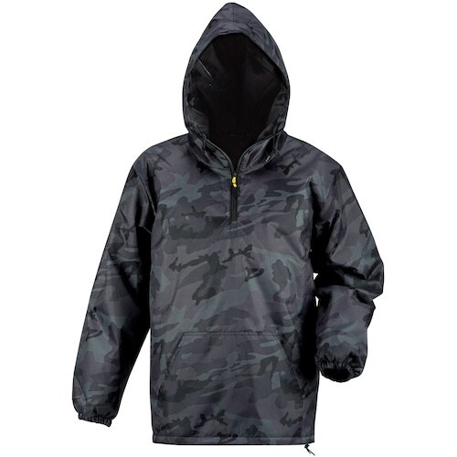 カジメイク プリントセミキルトヤッケNX ブラック