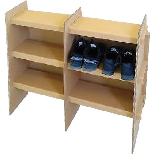 ナカバヤシ 段ボールシューズラック/ナチュラル