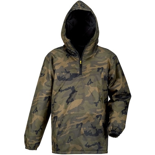 カジメイク プリントセミキルトヤッケNX オリーブ