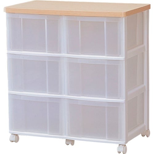 IRIS 221992 ウッドトップチェスト ホワ