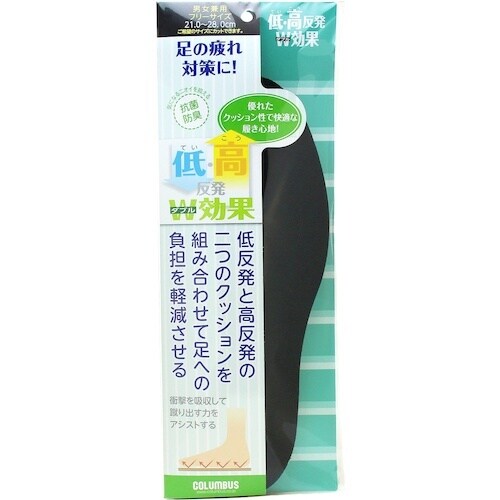 コロンブス 低・高反発W効果インソール
