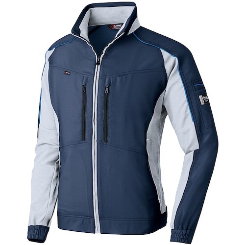 アイトス エコプロダクト春夏長袖ブルゾン ネイビー