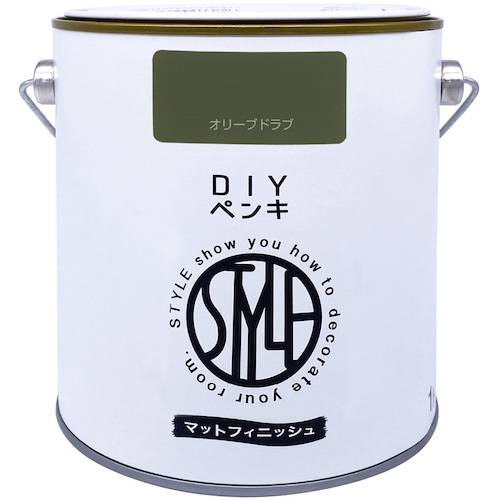 ニッぺ DIYペンキ マットフィニッシュ オリーブ