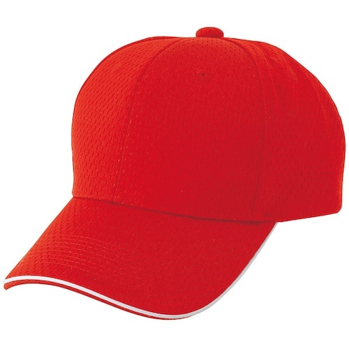 アイトス フライメッシュキャップ レッド F