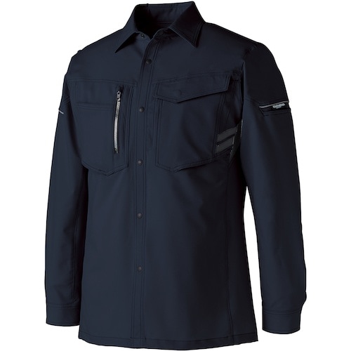 クロダルマ 長袖シャツ ブラック 5L