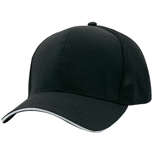 アイトス スカイメッシュキャップ(6300) ブラ