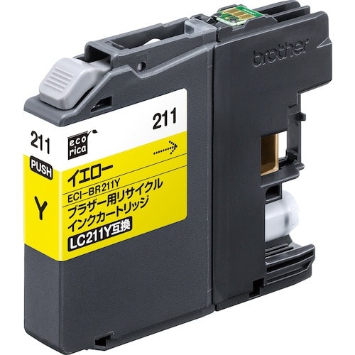 ecorica LC211Y互換リサイクルインクカ