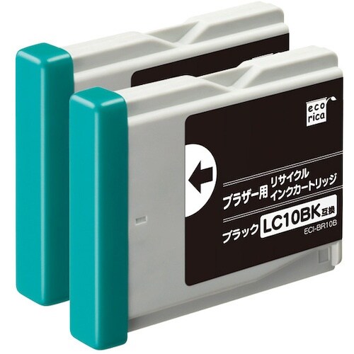 ecorica LC10BK−2PK 互換リサイク