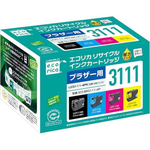 ecorica LC3111−4PK互換リサイクル