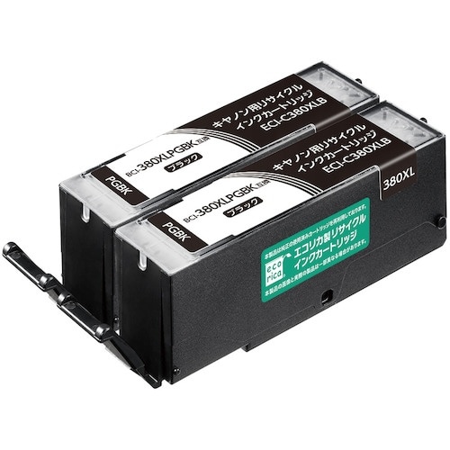 ecorica BCI−380XLPGBK×2個