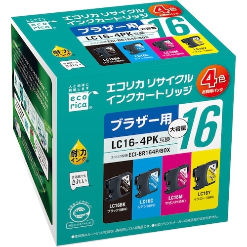 ecorica LC16−4PK 互換リサイクルイ