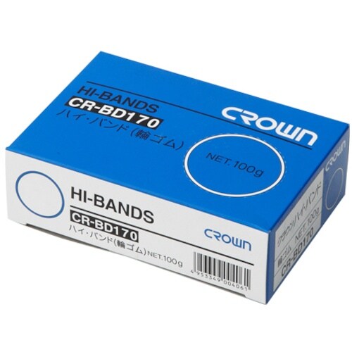 CROWN ハイバンド(輪ゴム)箱入 100g【5