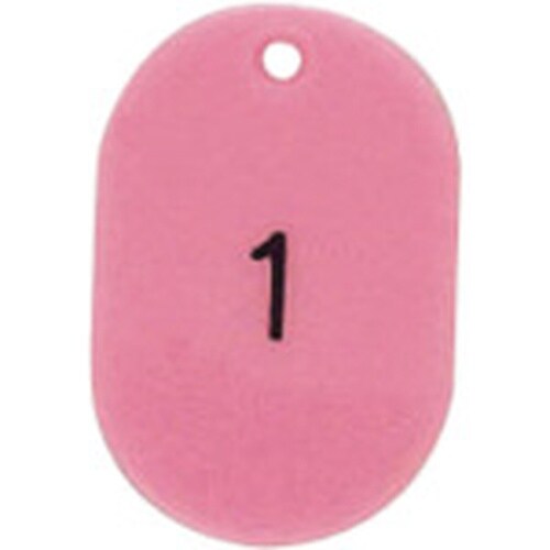 CROWN 番号札 番号入〔小1−100桃【312