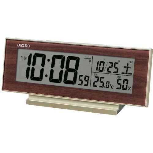 SEIKO 自動点灯デジタル電波時計