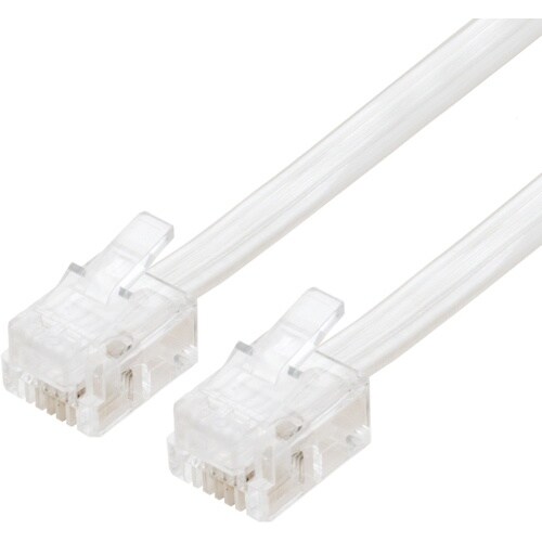 MCO 電話機コード 6極4芯 1m クリア