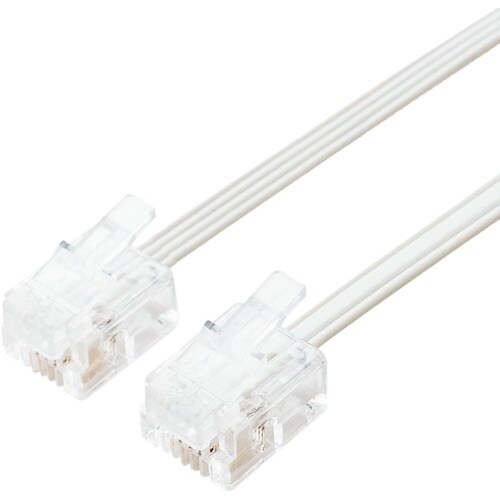 MCO 電話機コード 6極4芯 10m 白