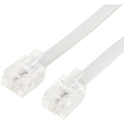 MCO 電話機コード 6極2芯 1m 白