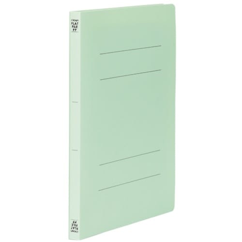 CROWN PPフラットファイルA4S グリーン【
