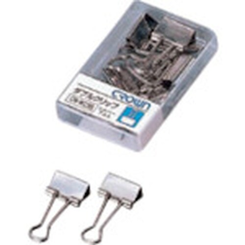 CROWN Wクリップ シルバー 小 7個入【04