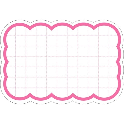 ササガワ POP 抜型カード 雲 特大 ピンク 1