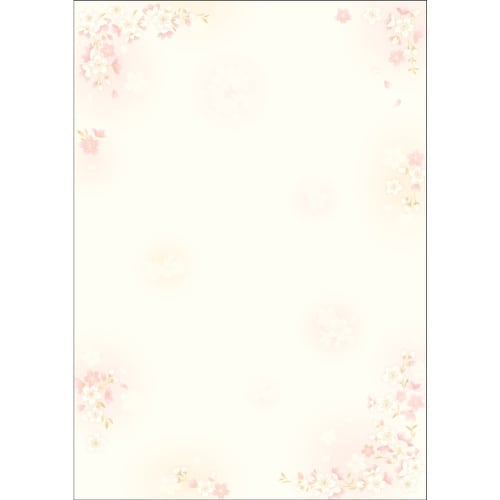 ササガワ 和柄用紙 和ごころ A4判 枝桜 100