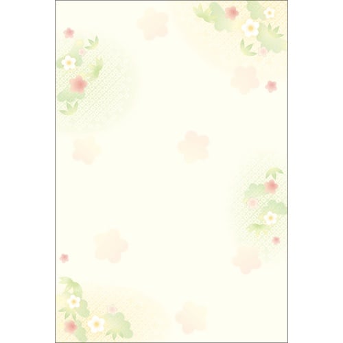 ササガワ 和柄用紙 和ごころ はがきサイズ 松竹梅