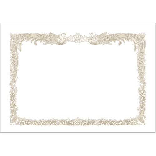 ササガワ 賞状用紙 *ミニ賞状用紙 B6判 縦書用