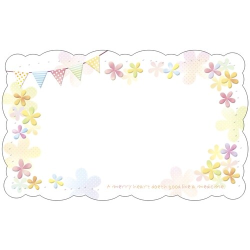 ササガワ POP ファンタジーカード カラフルフラ