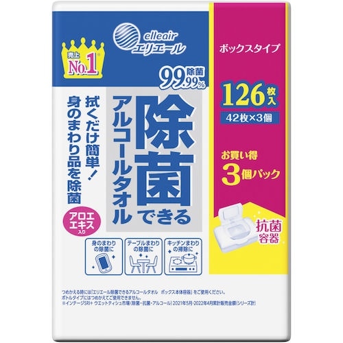 エリエール ウェットティッシュ 除菌できるアルコー