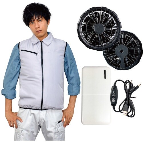 岡潮 空調ベストセット20203 シルバー S ブ