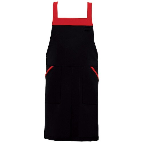 アイトス 胸当てエプロン AZ8654 ブラック