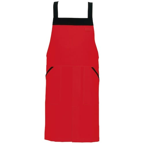 アイトス 胸当てエプロン AZ8654 レッド F