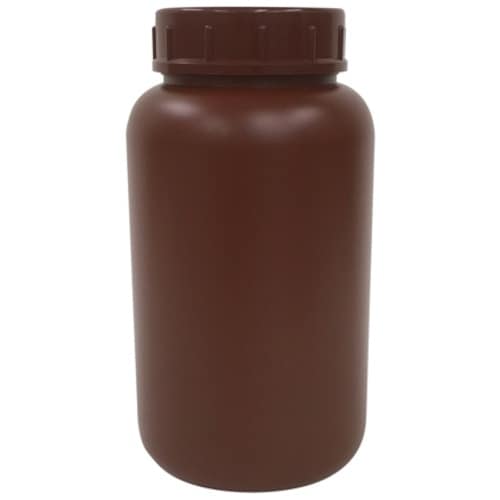 KOKUGO PE広口瓶 茶 2L