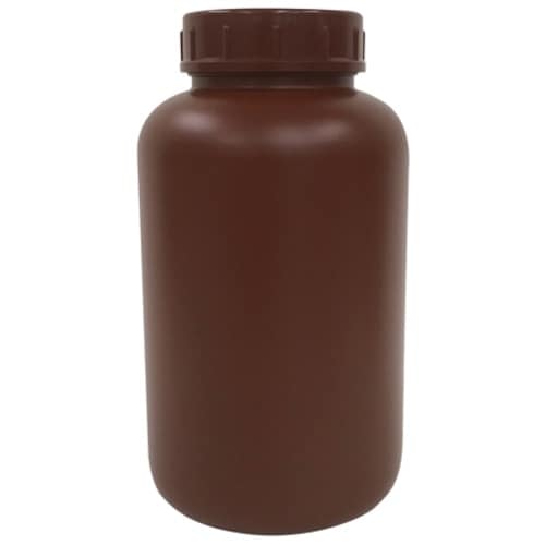 KOKUGO PE広口瓶 茶 3L 10本入