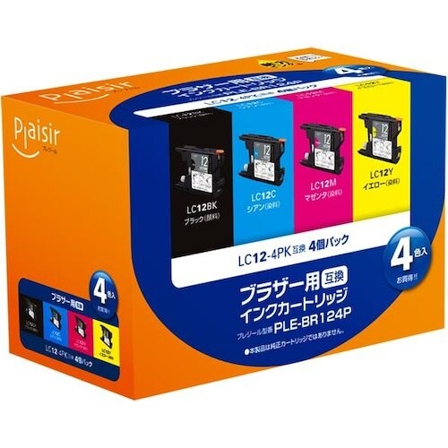 Plaisir ブラザー LC12−4PK互換イン