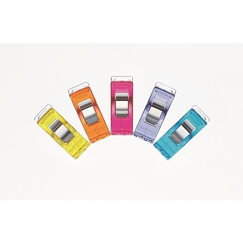 CLOVER 仮止めクリップ〈50個入 5色セット