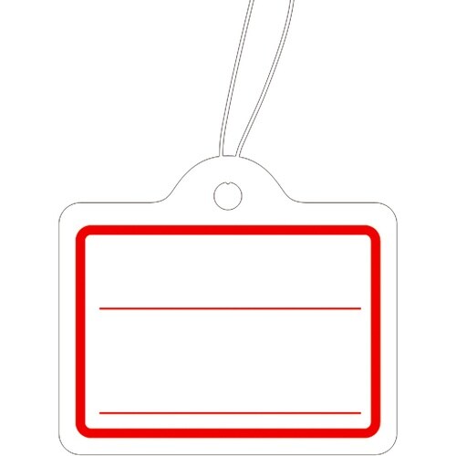 ササガワ 提げ札 提札 カバン型 赤 180502