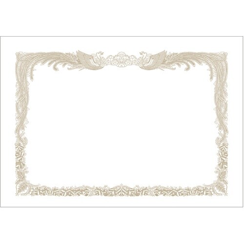 ササガワ 賞状用紙 *ミニ賞状用紙 B6判 縦書用