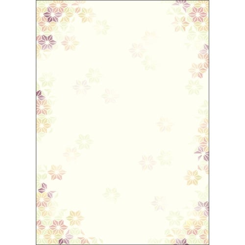 ササガワ 和柄用紙 和ごころ A4判 麻の葉 40