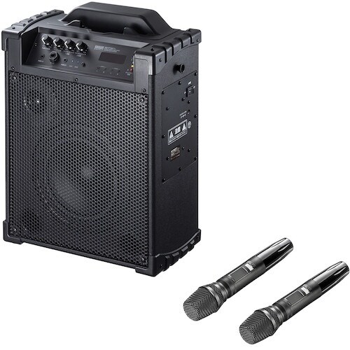 SANWA ワイヤレスマイク付き拡声器スピーカー(