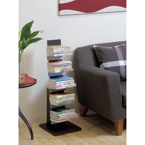 オークス 本・雑誌収納 ブックタワー ロータイプ