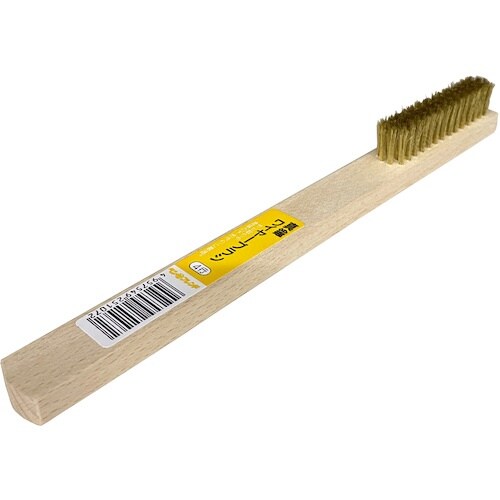 好川産業 真鍮ワイヤーブラシ 直型4行 (12本入