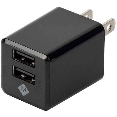 ナカバヤシ USB充電器 2.4A 2ポートUSB