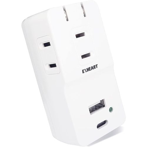 EXHEART USBポート付コンセント USB−