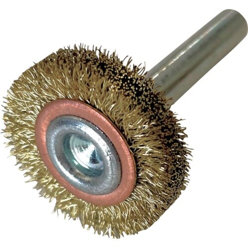 高島産業 軸付ホイールブラシ ホイール型軸付 25