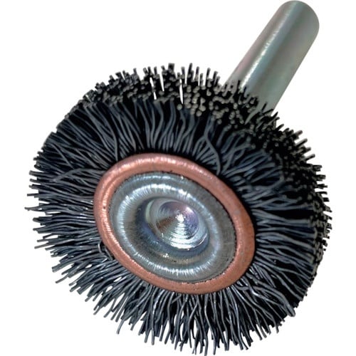 高島産業 軸付ホイールブラシ ホイール型軸付 25